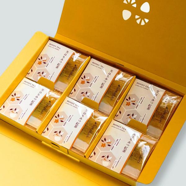 お中元 敬老の日 生はちみつ紅茶 6個入り（ギフトPKG） 紅茶 国産 無添加 生はちみつ  紅茶専門店 えいこく屋 オモロス