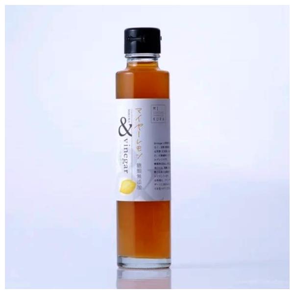 お中元 酢 ＆vinegarマイヤーレモン(無糖)180ml ご自宅用 木樽 醸造 酢 整腸作用 健康維持 玄米酢 赤酢 果汁 マイヤーレモン無糖