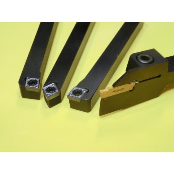 8mm チップ付属 Diy 工具 京セラ スローアウェイバイト ホルダ 4本セット 卓上旋盤