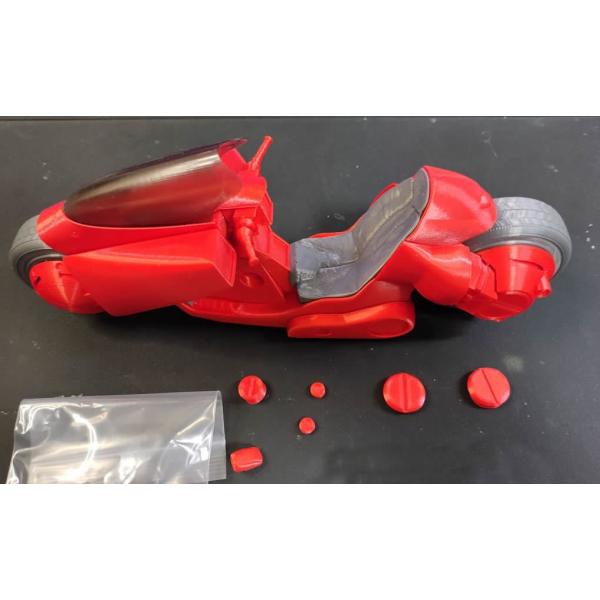 全長25CM（精度UP版）３Dプリンターの練習用で作成した　金田のバイクのようなキット　ファイル・パテ埋め・塗装必要
