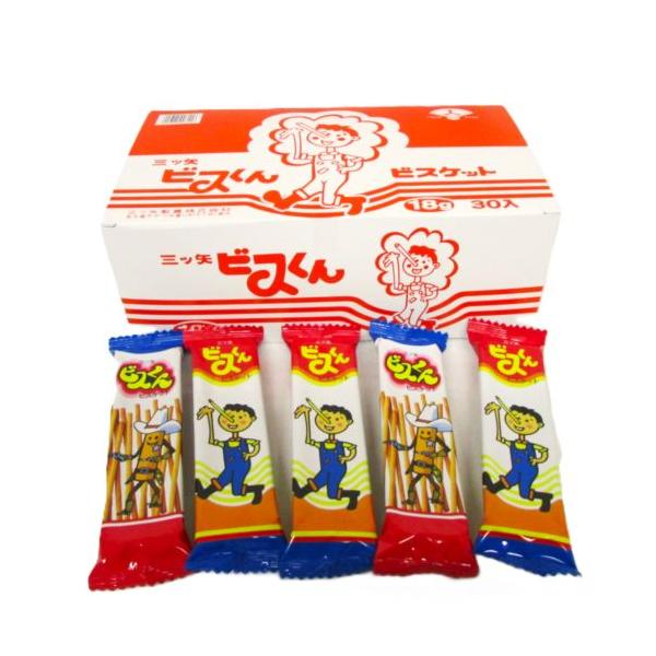 【箱売駄菓子】ビスくん（30個入り　単価50円以下）