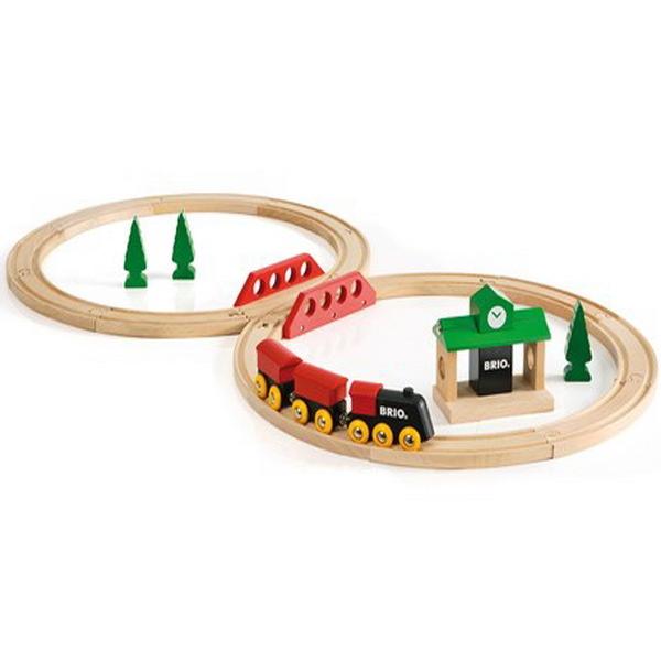 BRIO（ブリオ） クラシックレール 8の字セット 木製レールセット 22