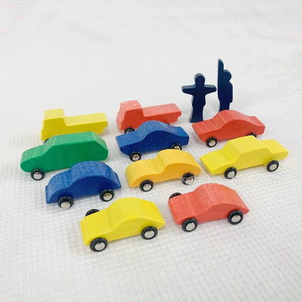 デュシマ 10台のカー 木のくるま ミニ積み木 積み木あそびの小道具に 3歳 Dus0018 木のおもちゃ積み木の森 通販 Yahoo ショッピング