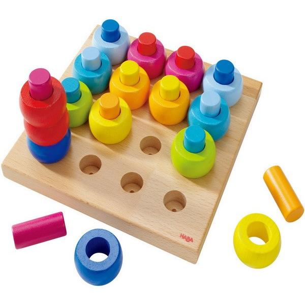 ハバ Haba カラーリングのペグ遊び 木製 手先指先 2歳 Hab0044 木のおもちゃ積み木の森 通販 Yahoo ショッピング