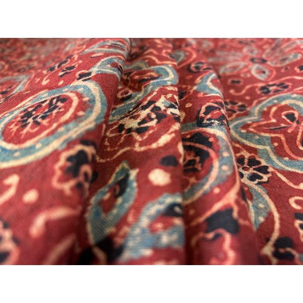 アジュラック ブロックプリント 生地 : つむぎ - 通販 - Yahoo