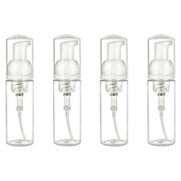 shopdp 【4個セット】 透明 泡ポンプボトル 泡 ソープ ポンプ ディスペンサー ボトル 50ml 詰め替え容器 (50ml-A)