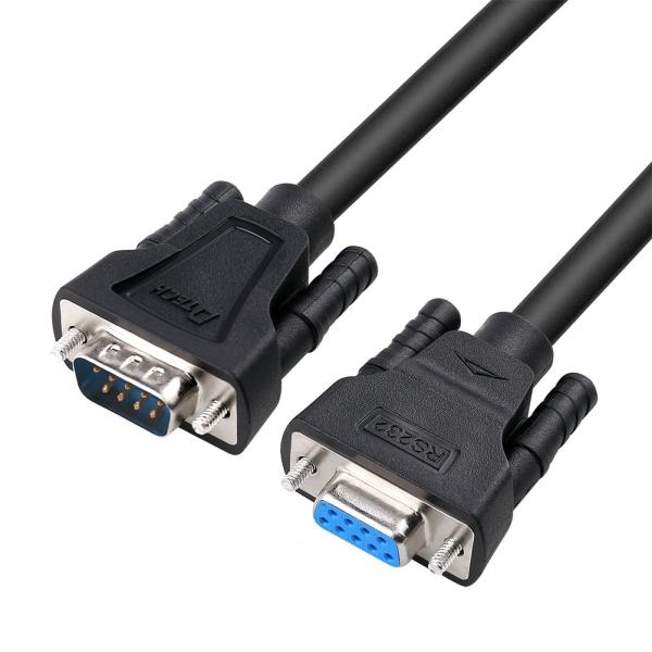 DTECH RS232C シリアルケーブル 2m ストレートケーブル D-Sub9ピンオス-D-Sub9ピンメス