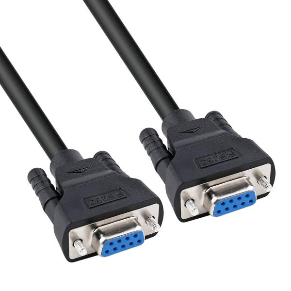 DTECH RS232C シリアルケーブル D-Sub9ピンメス- D-Sub9ピンメス ストレートケーブル 3m