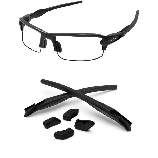 PapaViva イヤーソック ノーズパッド フラック2.0 For Oakley Flak 2.0 XL - ブラック