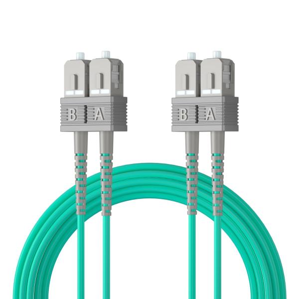 10Gtek OM3 マルチモード デュプレックス SC-SC コネクタ 光ケーブル 宅内光配線コード 光ファイバーケーブル 5m