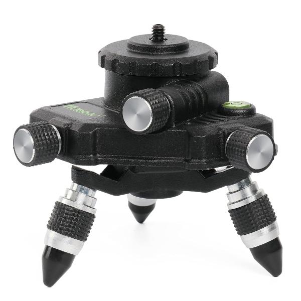 Huepar AT2 レーザー墨出し器用 下げ振りアダプター 三脚接続アダプター 360°回転微調整台 1/4インチオスネジ & 5/8インチメスネジ