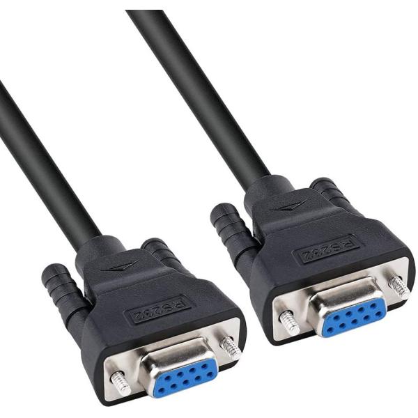 DTECH RS232C シリアル ケーブル 0.5m ストレートケーブル D-Sub9 ピン メス - D-Sub9 ピン メス