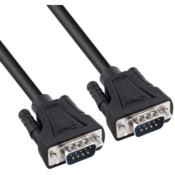 DTECH RS232C シリアル ケーブル 3m クロスケーブル ヌルモデムケーブル D-Sub9ピン オス - D-Sub9ピン オス DB9 N