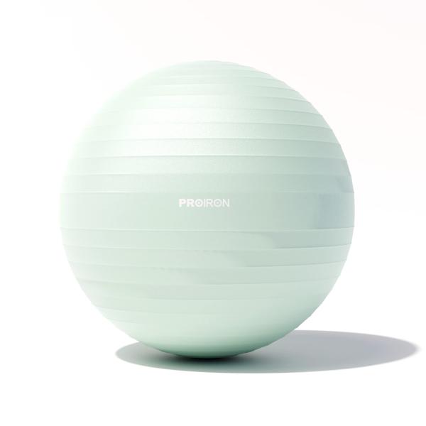 PROIRON バランスボール ばらんすぼーる 55cm 厚い ジムボール フィットネスボール アンチバースト 耐荷重300kg ハンドポンプ付 (ラ