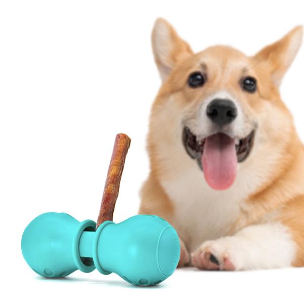 BoniVet Bully Stick Holder 犬用ガムスタンド いじめスティック おやつホルダー 犬用 噛むホルダー 窒息防止 安全装置-ビッ