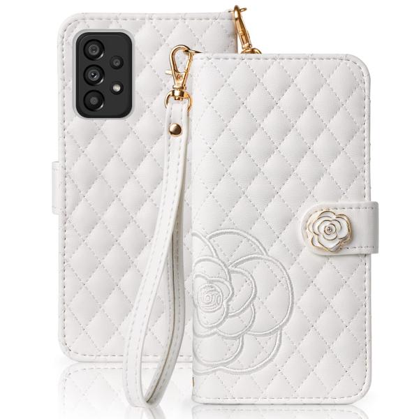 SZJAMIE Galaxy A53 5G ケース 手帳型 SC-53C/SCG15 手帳型ケース 薔薇刺繍 おしゃれ ギャラクシーA53 スマホケー