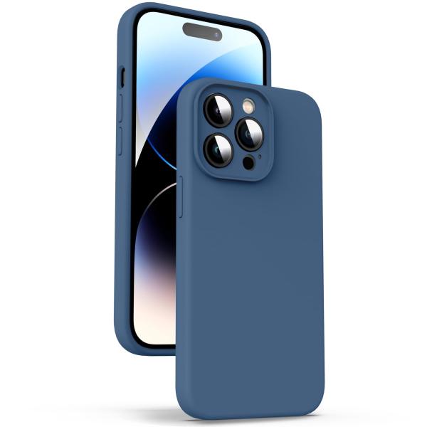 Supdeal 液体シリコンケース対応 iPhone 14 Pro、[真の液体シリコーン] [カメラレンズ保護] [指紋防止] [ソフトタッチ] [耐