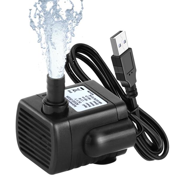 LEDBOKLI 水中ポンプ 小型ポンプ ミニ 排水ポンプ 池ポンプ 水槽 循環ポンプ 潜水ポンプ USB給電 静音 揚程 1M DC5V 吐出量18