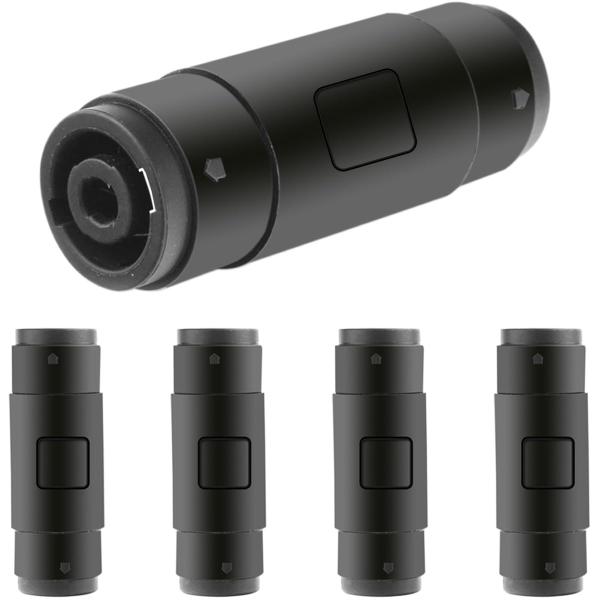 Xiatiaosann スピコン用コネクタ メスアダプターカプラー ノイトリック用 4ピンスピーカーオーディオプラグ用 メス-メスストレートカプラーケ