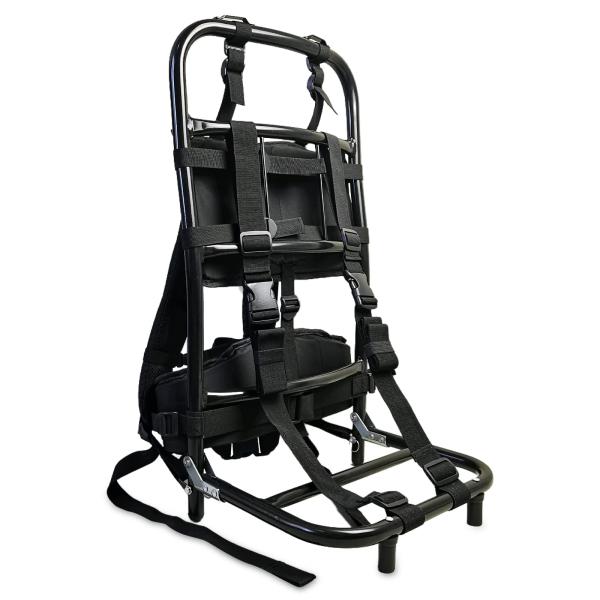 [PAKESI] キャリー 背負子 登山用 アルミ合金 ポータブル 折りたたみ式 耐荷重60KG 頑丈 バックパック外枠 釣り/キャンプ/アウトドア