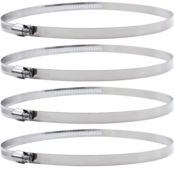 ホースバンド ホースクランプ 強力締め付けバンド 304ステンレス材質 結束バンド 金属バンド サイズ調整可能 強力締め 丈夫 耐候性 永久錆無い 共