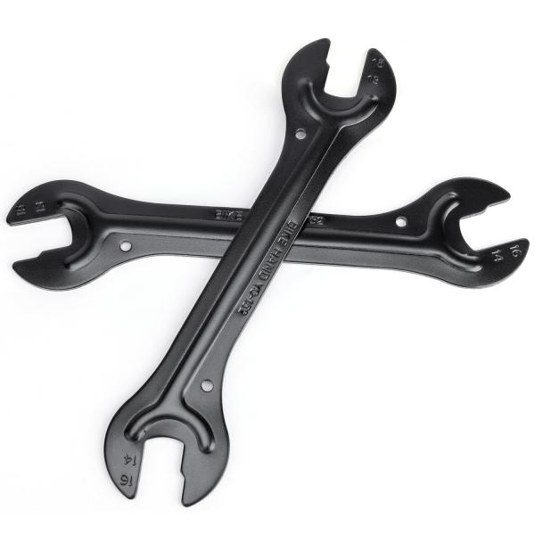BIKE HAND ハブスパナ 13/ 14/ 15/ 16mm 2セット ハブコーンレンチ 薄型 ハブ整備用工具 台湾製 (YC-152)