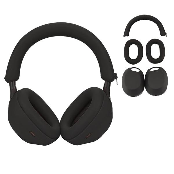 Adhiper 3セット ケースカバー Sony WH-1000XM5 ヘッドホン用 イヤーパッドカバー/イヤーカバー/ヘッドバンドカバー/ヘッドバン