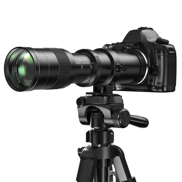 Lightdow 望遠 ズーム レンズ 420-800mm F/8.3-16 対応キヤノンEF/EF-S レンズ for Canon EOS Kiss