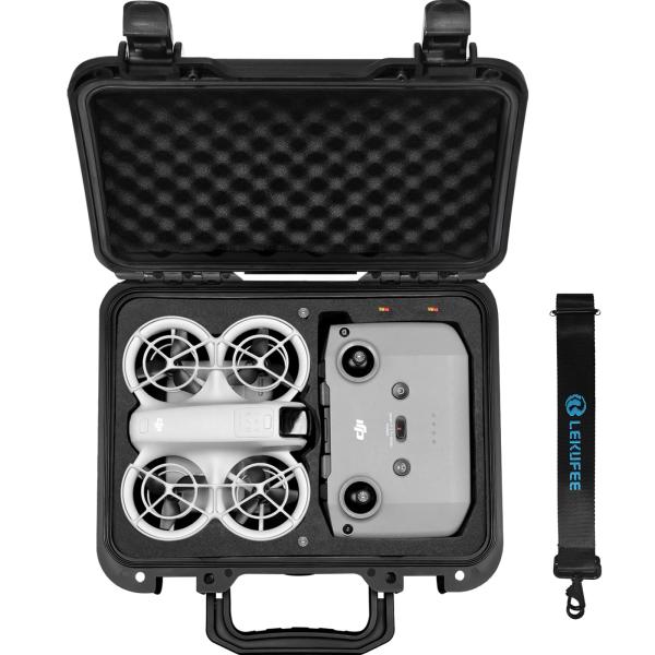 Lekufee ポータブル防水ハードケース DJI Neo 1ドローン（Neo 2には対応していない）、Fly More コンボ、DJI RC-N3、
