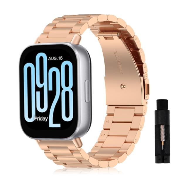 [AiMaoo] バンド シャオミ(Xiaomi) Redmi Watch 5 Active/5 Lite 対応 交換バンド 金属ベルト サイズ調整可