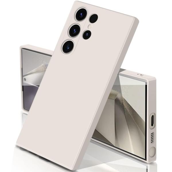 Galaxy S24 Ultra ケース シリコン マット質感 耐衝撃 指紋防止 ソフトカバー 薄型 軽量 さらさら手触り レンズ保護 ストラップホー