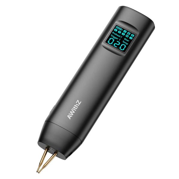バッテリースポット溶接機、AWithZ 90ギア調整可能ハンドヘルドスポット溶接機、はんだ付けピンの間隔を調整可能、18650 バッテリー用スポット溶