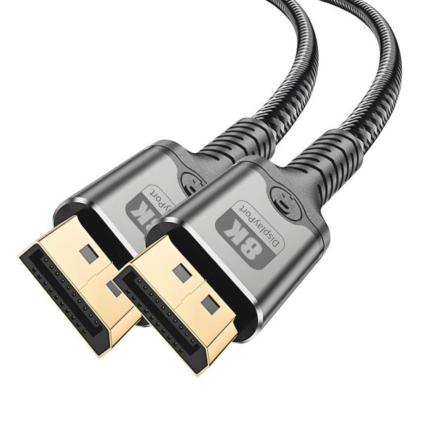 DisplayPort ケーブル DP1.4 VESA認証 ディスプレイポート ケーブル 8K@60Hz 4K@144Hz 2K@240Hz 32.4