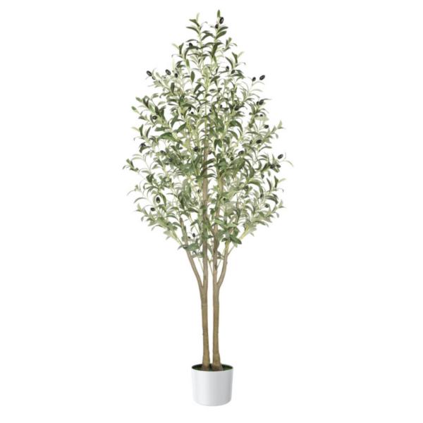 Alupssuc 観葉植物 【高さ150cm】フェイクグリーン 大型光触媒 インテリア 家の中に置く人工観葉植物 二つの幹 おしゃれ 世話がない 水や