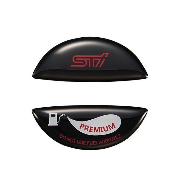 STI フューエルキャップオーナメント ハイオク ブラック STSG18100640