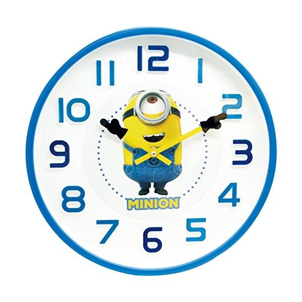 立体文字 山二 ミニオンが指をさして時間を教えてくれる 99 ミニオン 99 ウォールクロック Ver 生活 Ver ストアチュラロンコン