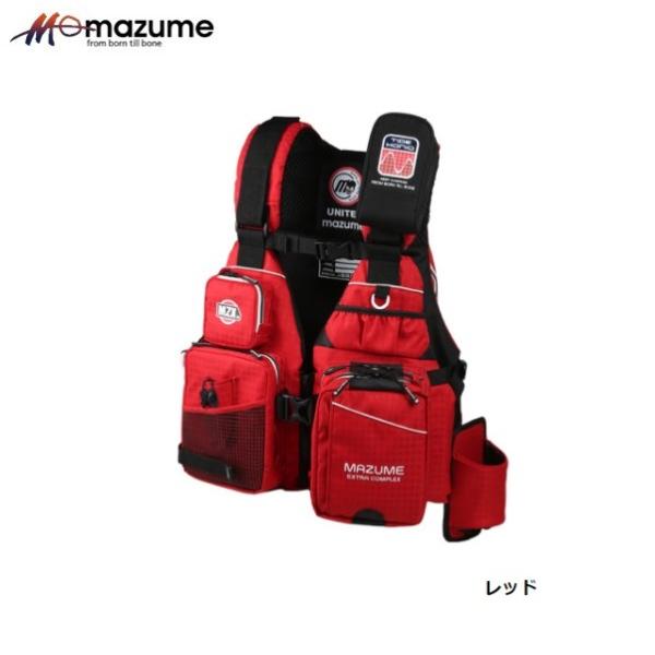 マズメ MZX タイドマニアライフジャケット レッド MZXLJ−089