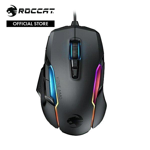 ROCCAT ロキャット Kone AIMO Remastered RGBA スマートカスタマイズ ゲーミングマウス (光学式 Owl-Eye 16K) ブラック (国内正規品) ROC-11-820-BK