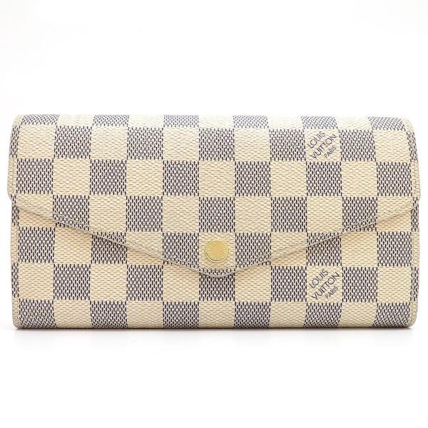 ルイヴィトン 財布 長財布 ポルトフォイユ サラ 長財布 ダミエ アズール 長財布 N638 二つ折り財布 財布 つるや質店