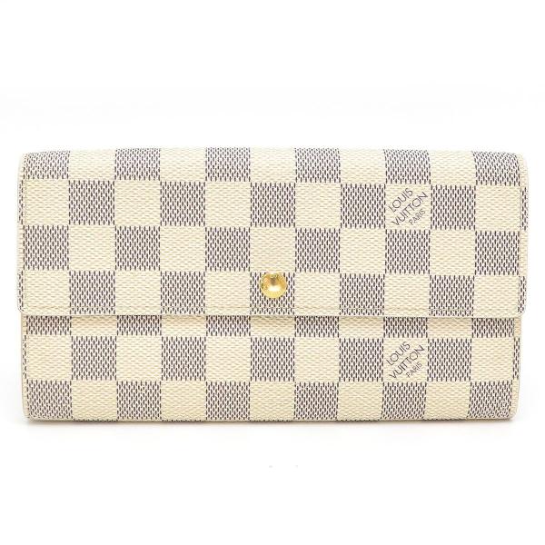 ダミエ アズール ポルトフォイユ 長財布 サラ 財布 ルイヴィトン 長財布 N 二つ折り財布 財布 二つ折り財布 つるや質店