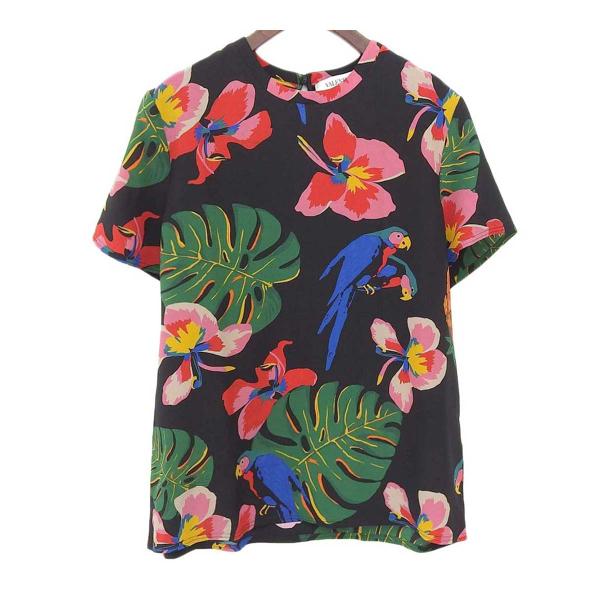 valentino ヴァレンティノ 花柄 シルク シフォン ニット