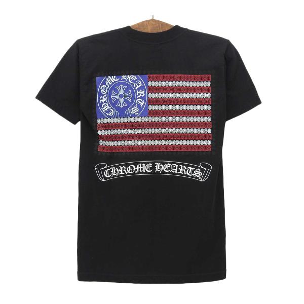クロムハーツ アメリカンフラッグ プリント Tシャツ メンズ