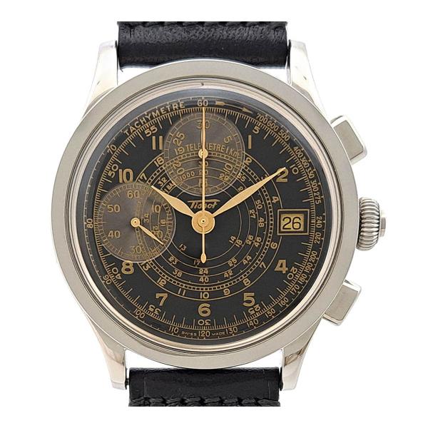 お値下げ！TISSOT クロノグラフ ステンレス 稼働 美品 TISSOT クォーツ ソーラー 電波 腕時計 クロノグラフ