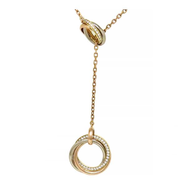 Cartier カルティエ トゥー フォー トリニティ ネックレス 750 (K18YG  