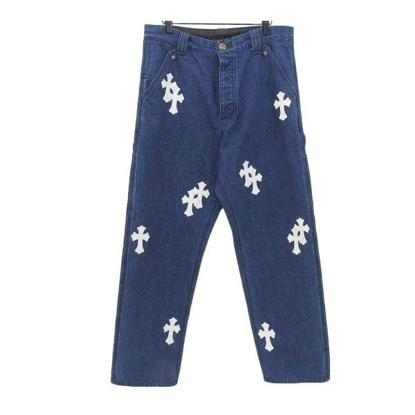 CHROME HEARTS クロス刺繍デニムパンツ CHROME HEARTS クロムハーツ クロス刺繍 デニム パンツ ジーパン