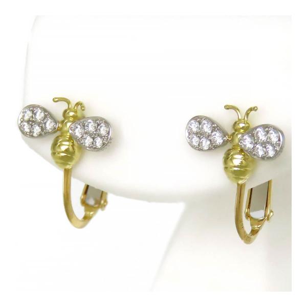 ギメル ハチ イヤリング 950Pt 18K K18 (K18YG) レディース Gimel [美  