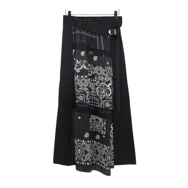 sacai サカイ REYN SPOONER コラボ 切替 ラップスカート