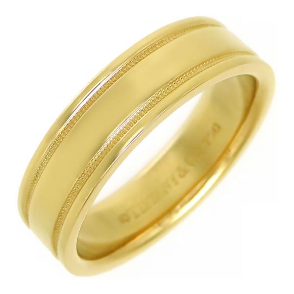 TIFFANY&Co. ティファニー プラチナ K18yg ミルグレイン リング TIFFANY&Co. ティファニー ミルグレイン リング・指輪 K18