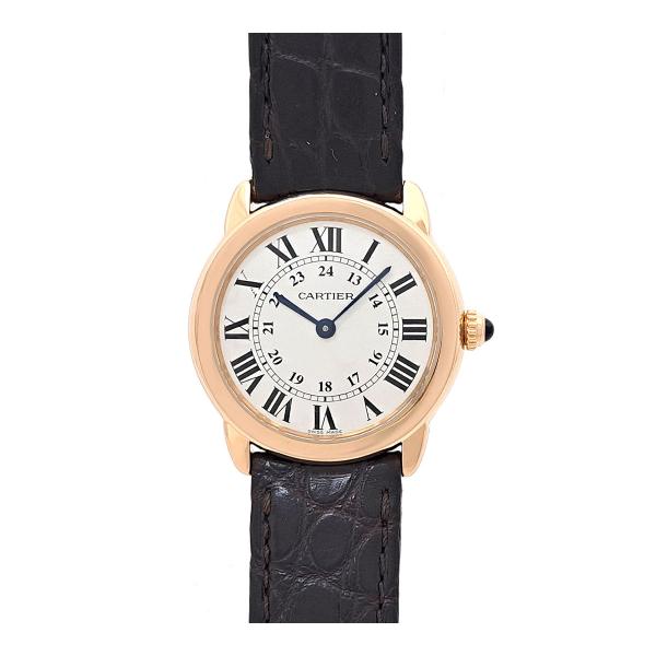 Cartier カルティエ ロンドソロ SM W6701007 クオーツ ピンク