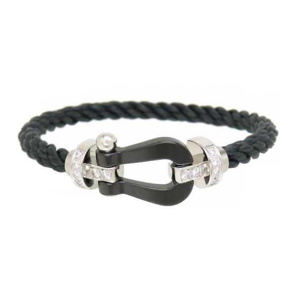 極美品　フレッド　Fred フォース10 ブレスレット　LM18 ケーブル Fred フレッド フォース10 ブレスレット LM ブラックセラミック